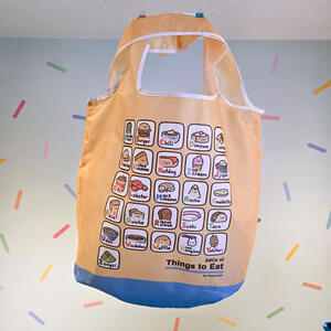 Things to Eat ABCs Foldable Tote Bag