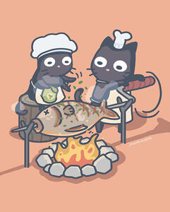 Roasting Fish