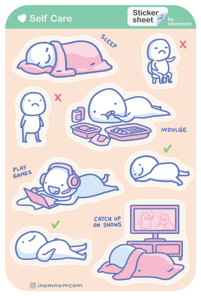Self Care Sticker Sheet