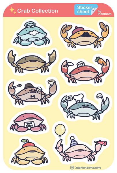 Crabs Sticker Sheet