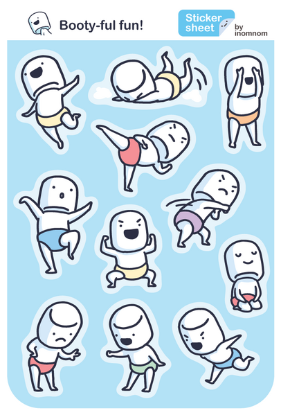 Bootyful Fun Sticker Sheet