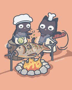 Roasting Fish
