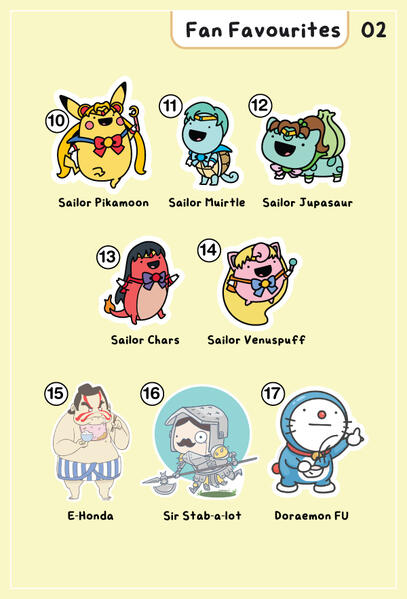 Fan Favourites Stickers